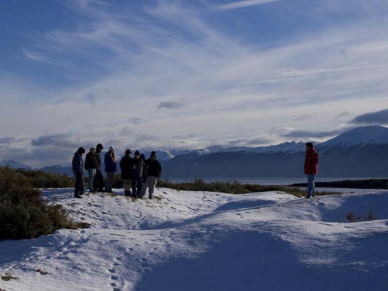 Participantes del Encuentro en terreno