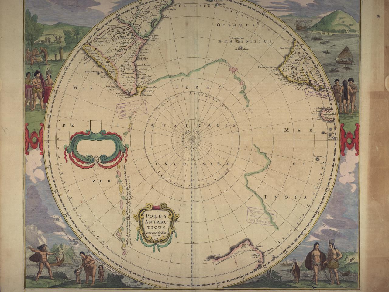  Henricus Hondius. Polus Antarticus.